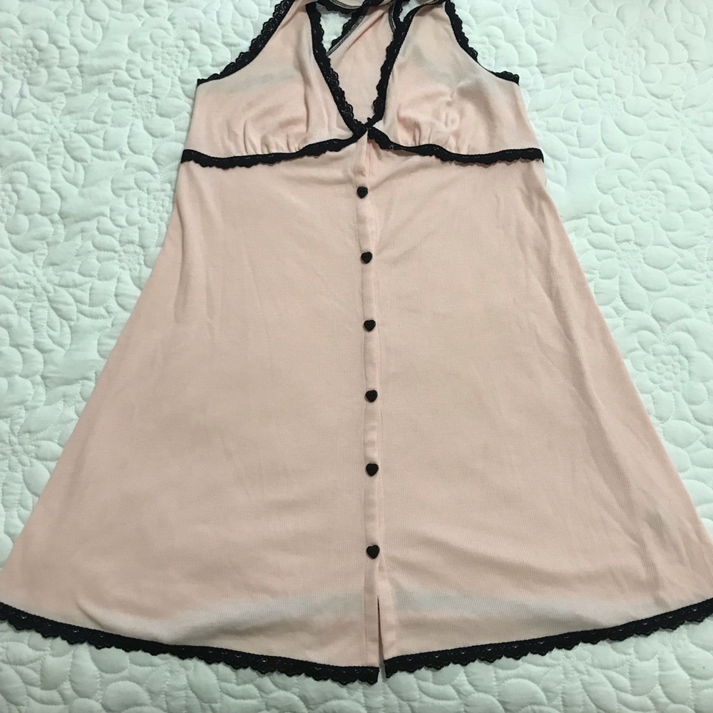 Medium Betsey Johnson Pink and Black Intimate Gown